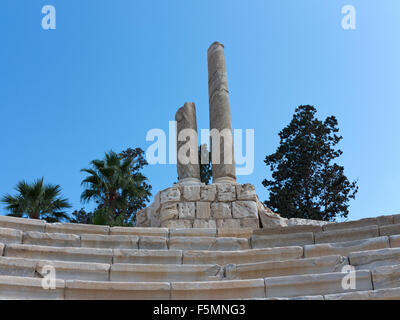 The Roman Odeum  at Kom el Dikka, Alexandria, Northern Egypt Stock Photo