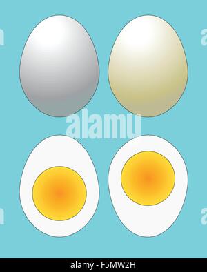Three vector eggs Stock Vector