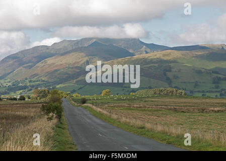 Views  Saddleback or Blencathra Fell in autumn, Lake District, Cumbria, England, Uk, Gb Stock Photo