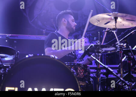 Manchester, UK. 6th November, 2015. Flawes perform live in Manchester at Albert Hall supporting Ella Eyre. Credit:  Simon Newbury/Alamy Live News Stock Photo