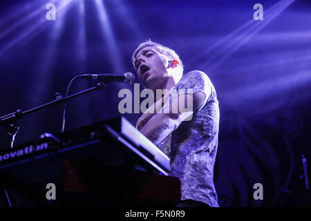 Manchester, UK. 6th November, 2015. Flawes perform live in Manchester at Albert Hall supporting Ella Eyre. Credit:  Simon Newbury/Alamy Live News Stock Photo