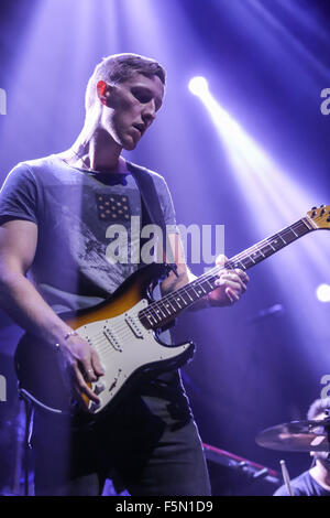 Manchester, UK. 6th November, 2015. Flawes perform live in Manchester at Albert Hall supporting Ella Eyre. Credit:  Simon Newbury/Alamy Live News Stock Photo