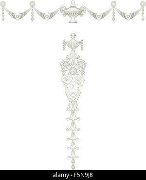 A vector image of a decorative moulding Stock Vector