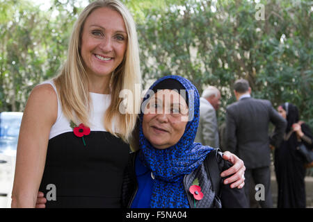 Beirut, Lebanon. 07th Nov, 2015. English runner Paula Radcliffe attends the service of remembrance  at the Commonwealth graves cemetery in Beirut Lebanon along with other foreign dignitaries from Australia, Britain and the United Nations Credit:  amer ghazzal/Alamy Live News Stock Photo