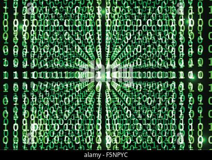 Binary code in abstract background, VECTOR, EPS10 Stock Vector