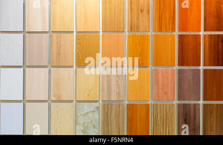 Colorful wooden background consisting of various samples Stock Photo