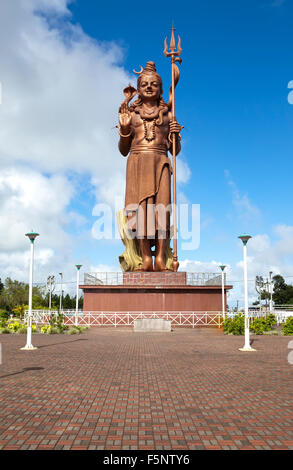 Mauritius. Shiva statue at lake Grand Bassin temple Stock Photo