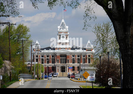 Johnson County Courthouse, Franklin, Indiana Stock Photo