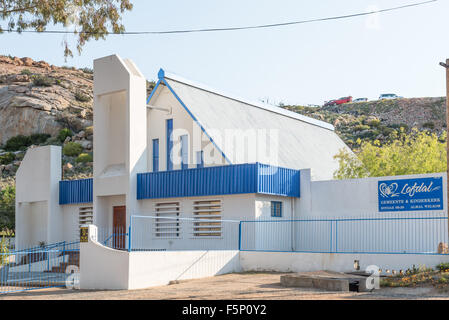 SPRINGBOK, SOUTH AFRICA - AUGUST 17, 2015: The Lofdal Church in Springbok, the largest town in the Northern Cape Namaqualand reg Stock Photo