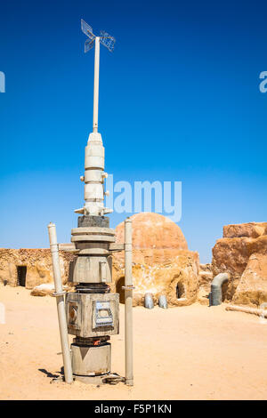 The houses from planet Tatouine - Star Wars film set,Nefta Tunisia. Stock Photo