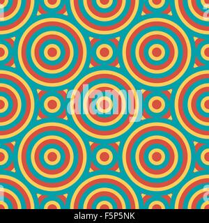 Retro Geometric Seamless Pattern Vector Illustration Stock Vector