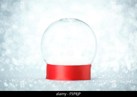 Empty snow globe Stock Photo