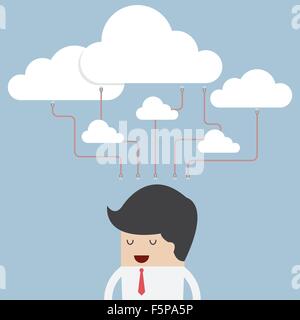 Cloud Computing Concept, VECTOR, EPS10 Stock Vector