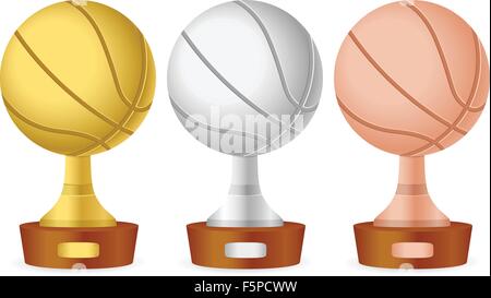 trophy ball basketball sport award vector illustration Stock Vector Image &  Art - Alamy