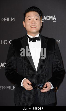 Los Angeles, CA, USA. 7th Nov, 2015. PSY at arrivals for 2015 LACMA ART FILM GALA, Los Angeles County Museum of Art, Los Angeles, CA November 7, 2015. Credit:  Elizabeth Goodenough/Everett Collection/Alamy Live News Stock Photo