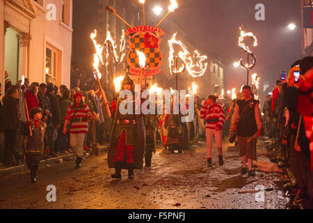 Lewes Bonfire Celebrations, Bonfire Night, East Sussex, England, United Kingdom Stock Photo