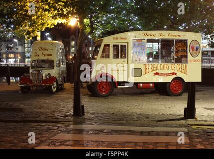 Vintage Icecream Vans Stock Photo