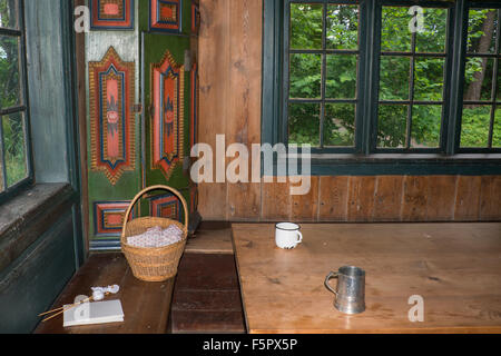 Norway, Oslo, Norsk Folk Museum (aka Norsk Folkemuseum) Interior of ...