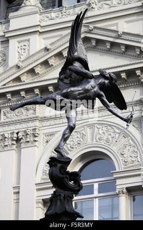 Statue of Eros in Piccadilly Circus. London, UK Stock Photo