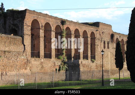 Aurelian Walls, the ancient surrounding walls of Rome, Italy Stock Photo