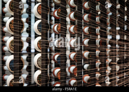 cotton reels for weaving Stock Photo