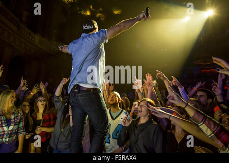 Detroit, Michigan, USA. 7th Nov, 2015. CHASE RICE performing on his ''JD and Jesus'' Tour at The Fillmore in Detroit, MI on November 7th 2015 Credit:  Marc Nader/ZUMA Wire/Alamy Live News Stock Photo