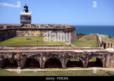 El Morro Fort, San Juan, Puerto Rico, Caribbean Stock Photo