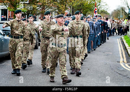 Remembrance day parade Welwyn Garden City, hertfordshire, United Kingdom. A collection of photos from the recent parade in Welwy Stock Photo