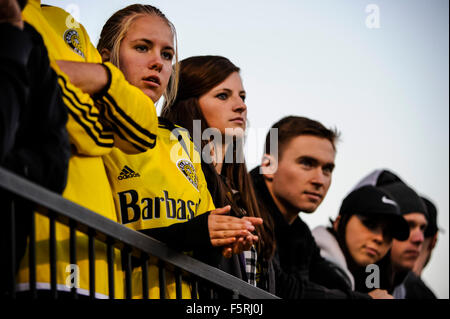 Columbus, Ohio, USA. 08th Nov, 2015. Fans look on at the Audi 2015 MLS Cup Playoffs match between Montreal Impact and Columbus Crew SC at MAPFRE Stadium, in Columbus OH. November 8, 2015. Columbus Crew SC won in extra time with an aggregate score of 4 to 3. Photo Credit: Dorn Byg/CSM Credit:  Cal Sport Media/Alamy Live News Stock Photo