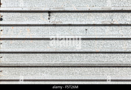 Grunge corrugated metal texture, abstract industrial background. Stock Photo