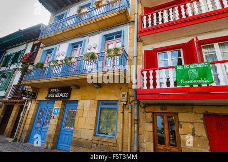 Houses in a street. Stock Photo