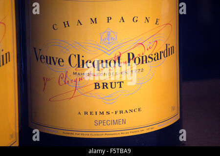 Veuve Clicquot Ponsardin Champagne label 1962 France Stock Photo - Alamy