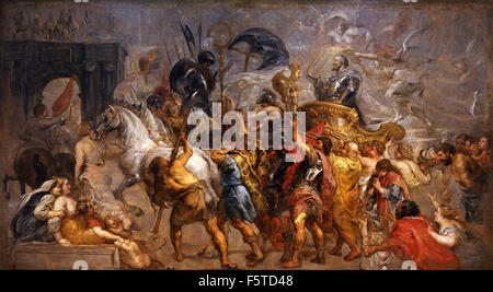 Peter Paul Rubens - Triumphal Entry Of Henri IV In Paris Stock Photo