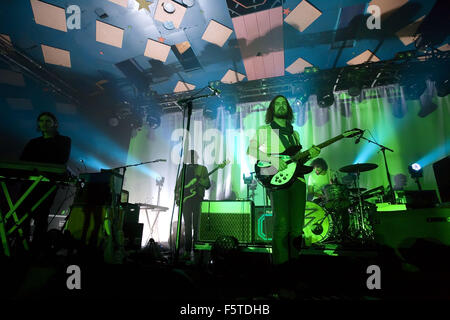 Tame Impala headline at the Barrowlands Ballroom in Glasgow  Featuring: Tame Impala Where: Glasgow, Scotland, United Kingdom When: 08 Sep 2015 Stock Photo