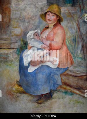 Maternité - Maternity 1885 Pierre Auguste Renoir 1841-1919 French Impressionist France Stock Photo