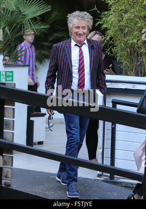 Rod Stewart outside ITV Studios  Featuring: Rod Stewart Where: London, United Kingdom When: 09 Sep 2015 Stock Photo