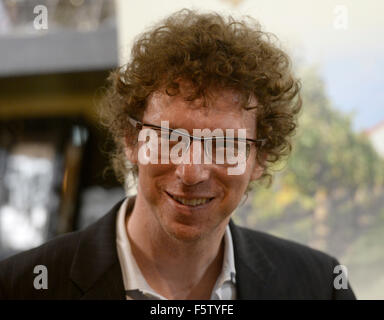 Prague, Czech Republic. 09th Nov, 2015. Dutch writer and journalist Arnon Grunberg presents his book Gstaad within the Prague Writers Festival, Czech Republic, on November 9, 2015. © Michal Krumphanzl/CTK Photo/Alamy Live News Stock Photo