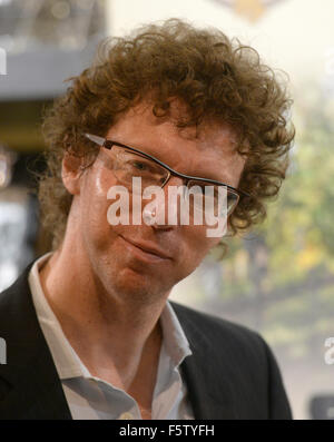 Prague, Czech Republic. 09th Nov, 2015. Dutch writer and journalist Arnon Grunberg presents his book Gstaad within the Prague Writers Festival, Czech Republic, on November 9, 2015. © Michal Krumphanzl/CTK Photo/Alamy Live News Stock Photo