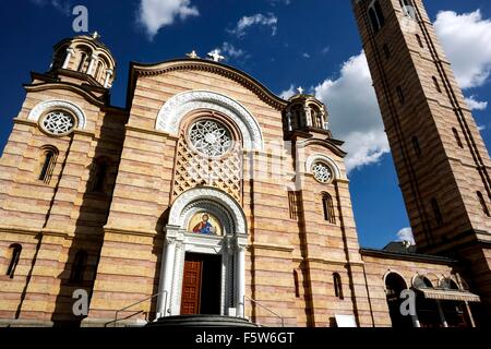 Cathedral of Christ the Saviour in Banja Luka. Stock Photo