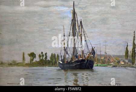 Chasse-marée à l'ancre - Lugger anchored 1871 - 1872 Claude Monet 1840 – 1926 France French Stock Photo