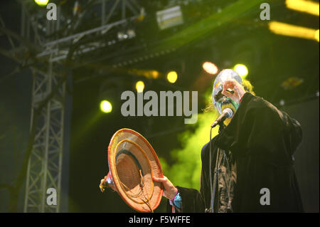 Bestival 2015 - Day 3 - Performances - The Crazy World of Arthur Brown  Featuring: The Crazy World of Arthur Brown Where: Isle Of Wight, United Kingdom When: 12 Sep 2015 Stock Photo