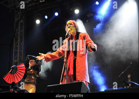 Bestival 2015 - Day 3 - Performances - The Crazy World of Arthur Brown  Featuring: The Crazy World of Arthur Brown Where: Isle Of Wight, United Kingdom When: 12 Sep 2015 Stock Photo