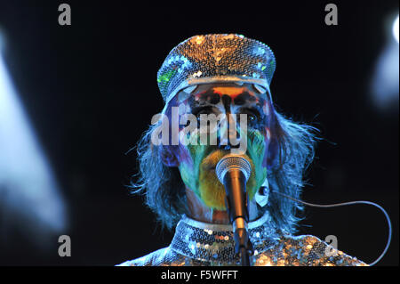 Bestival 2015 - Day 3 - Performances - The Crazy World of Arthur Brown  Featuring: The Crazy World of Arthur Brown Where: Isle Of Wight, United Kingdom When: 12 Sep 2015 Stock Photo