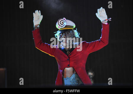 Bestival 2015 - Day 3 - Performances - The Crazy World of Arthur Brown  Featuring: The Crazy World of Arthur Brown Where: Isle Of Wight, United Kingdom When: 12 Sep 2015 Stock Photo