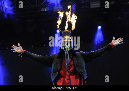 Bestival 2015 - Day 3 - Performances - The Crazy World of Arthur Brown  Featuring: The Crazy World of Arthur Brown Where: Isle Of Wight, United Kingdom When: 12 Sep 2015 Stock Photo