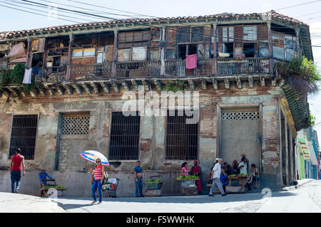 Street scene in Santiago de Cuba, Cuba Stock Photo