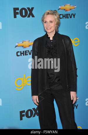 LOS ANGELES, CA - APRIL 12, 2010: Jane Lynch at the 'Glee' spring series premiere party at Chateau Marmont, West Hollywood. Stock Photo