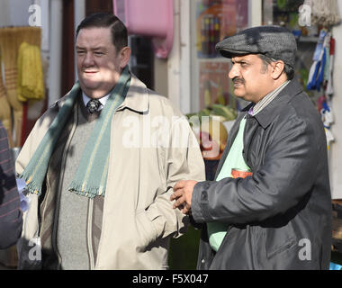 Still Open All Hours Filming In Doncaster For A Christmas Special  Featuring: Johnny Vegas Where: Manchester, United Kingdom When: 15 Sep 2015 Stock Photo