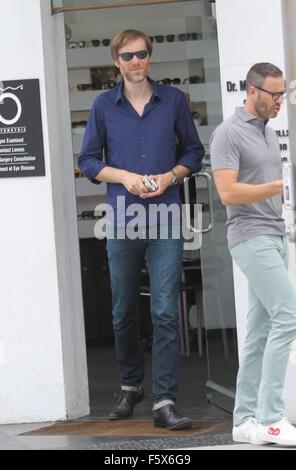 Funnyman Stephen Merchant goes shopping in Beverly Hills  Featuring: Stephen Merchant Where: Los Angeles, California, United States When: 16 Sep 2015 Stock Photo