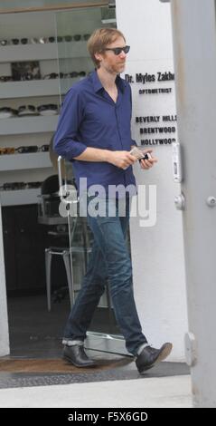 Funnyman Stephen Merchant goes shopping in Beverly Hills  Featuring: Stephen Merchant Where: Los Angeles, California, United States When: 16 Sep 2015 Stock Photo